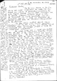 Carta de Eugenio Xammar a Carlos Esplá. 6 de noviembre de 1964