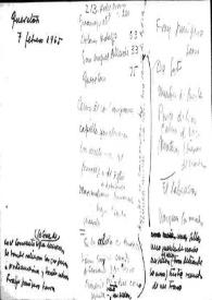 Anotaciones de Carlos Esplá, 7 de febrero de 1965