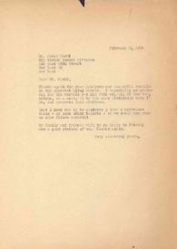 Carta dirigida a David Hecht, 09-02-1962