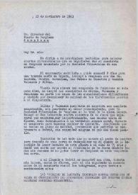 Carta dirigida al Director del Diario de Pamplona, 15-11-1963
