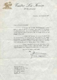 Carta dirigida a Arthur Rubinstein. Venecia (Italia), 24-12-1966