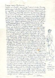 Carta dirigida a Aniela Rubinstein, 18-04-1951