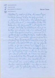 Carta dirigida a Aniela Rubinstein, 01-04-1955