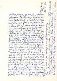 Carta dirigida a Aniela Rubinstein. Clear Springs (Maryland), 26-07-1955
