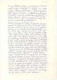 Carta dirigida a Aniela Rubinstein, 02-01-1958