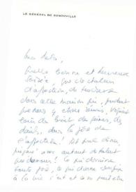 Carta dirigida a Aniela Rubinstein