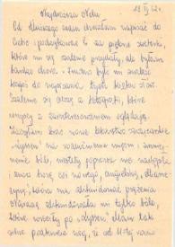Carta dirigida a Aniela Rubinstein, 18-06-1962