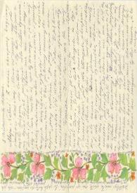 Carta dirigida a Aniela Rubinstein. Varsovia (Polonia), 08-10-1982
