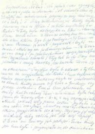 Carta dirigida a Aniela Rubinstein. Varsovia (Polonia)