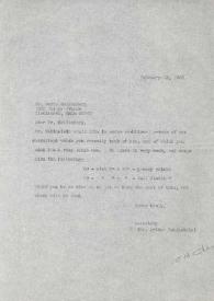 Carta dirigida a Boris Goldenberg, 28-02-1966