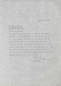 Carta dirigida a Boris Goldenberg, 23-03-1966