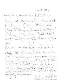 Carta dirigida a Aniela Rubinstein, 31-01-1975