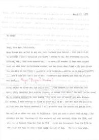 Carta dirigida a Aniela Rubinstein, 29-03-1978
