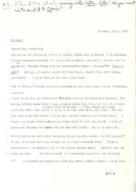 Carta dirigida a Aniela Rubinstein. Jackson Heights (Nueva York), 01-07-1978