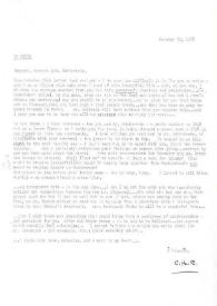 Carta dirigida a Aniela Rubinstein, 30-10-1978
