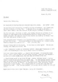 Carta dirigida a Aniela Rubinstein. Jackson Heights (Nueva York), 15-08-1979