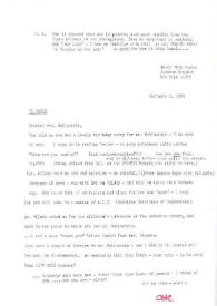 Carta dirigida a Aniela Rubinstein. Jackson Heights (Nueva York), 03-02-1980