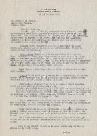 Carta dirigida a Ernesto de Quesada. Nueva York, 26-05-1951