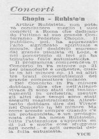 Concerti : Chopin - Rubistein (Rubinstein)