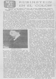 Rubinstein en el Colon