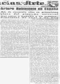 Arturo (Arthur) Rubinstein en España