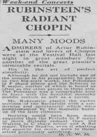 Rubinstein's radiant Chopin