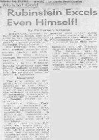Rubinstein excels even himself!