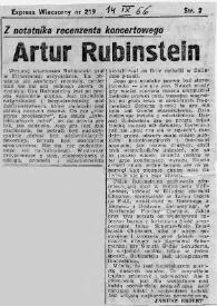 Artur (Arthur) Rubinstein