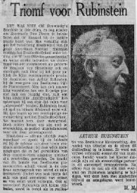 Triomf voor Rubinstein