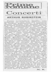 Concerti : Arthur Rubinstein