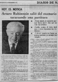 Arturo (Arthur) Rubinstein salió del escenario tarareando una partitura