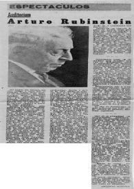 Arturo (Arthur) Rubinstein