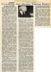 Creating Art Means Taking Risks