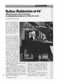'Arthur Rubinstein at 90' : After 83 superb years at the piano, he still plays his audience as well as the music