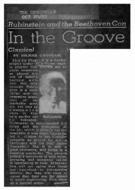 Rubinstein and the Beethoven concerto : In the groove