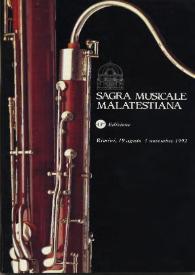 Sagra Musicale Malatestiana : 43ª Edizione