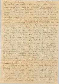 Carta dirigida a Aniela Rubinstein, 10-10-1945