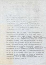Carta dirigida a Aniela Rubinstein, 10-03-1985