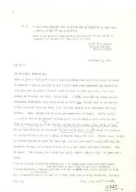 Carta dirigida a Aniela Rubinstein. Jackson Heights (Nueva York), 13-11-1985
