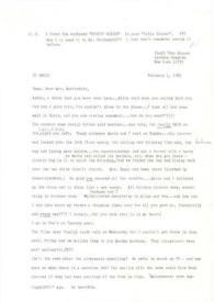 Carta dirigida a Aniela Rubinstein. Jackson Heights (Nueva York), 01-02-1986