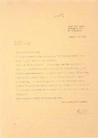 Carta dirigida a Aniela Rubinstein. Jackson Heights (Nueva York), 20-02-1987