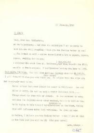 Carta dirigida a Aniela Rubinstein, 10-01-1992