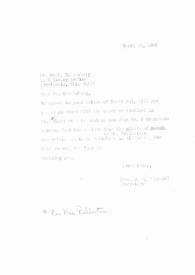Carta dirigida a Boris Goldenberg, 10-03-1966