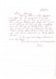Carta dirigida a Aniela Rubinstein, 30-01-1975