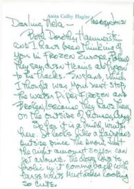 Carta dirigida a Aniela Rubinstein, 31-01-1987
