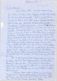 Carta dirigida a Aniela Rubinstein, 15-07-1975