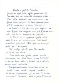 Carta dirigida a Arthur Rubinstein. L'Aquila (Italia), 29-04-1962