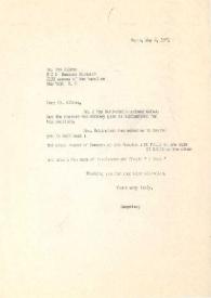 Carta dirigida a Max Wilcox. París (Francia), 02-05-1971