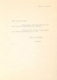 Carta dirigida a Madame Rostand. París (Francia), 08-09-1971