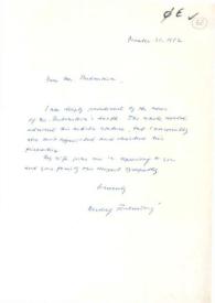 Carta dirigida a Aniela Rubinstein. Nueva York, 21-12-1982